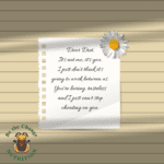 Dear Diet memo letting the diet know it's not working out.