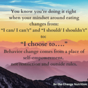 Mindset and behavior change quote.