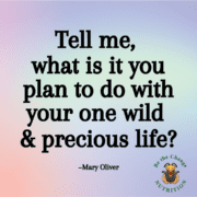 Motivational quote from Mary Oliver.
