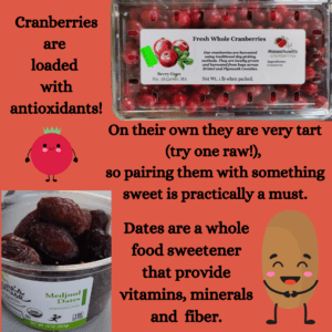 health benefits of cranberries and dates