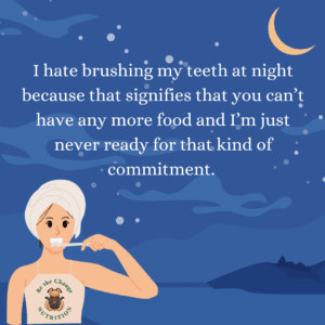 girl brushing her teeth