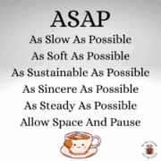 ASAP: allow space and pause